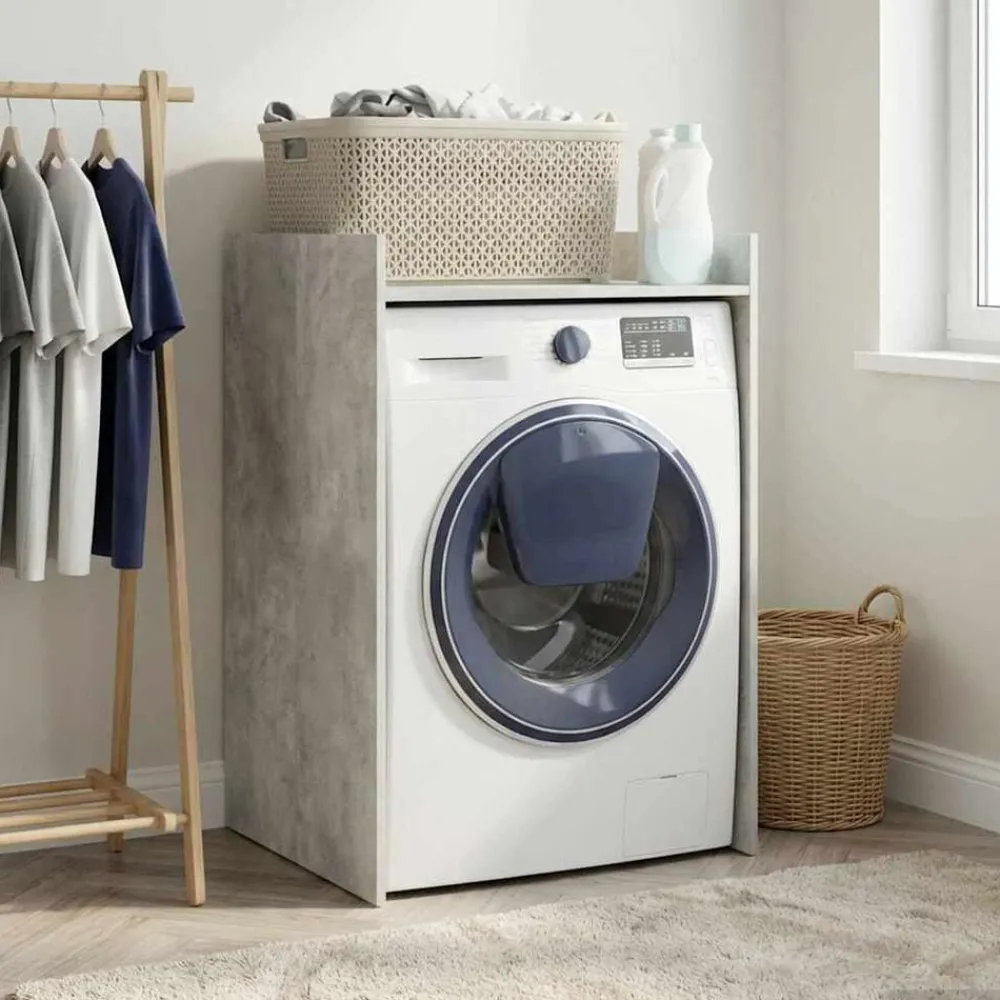 Armoires & Meubles De Rangement-vidaXL Armoire pour machine à laver Béton 67,5 x 62 x 97 cm Gris béton