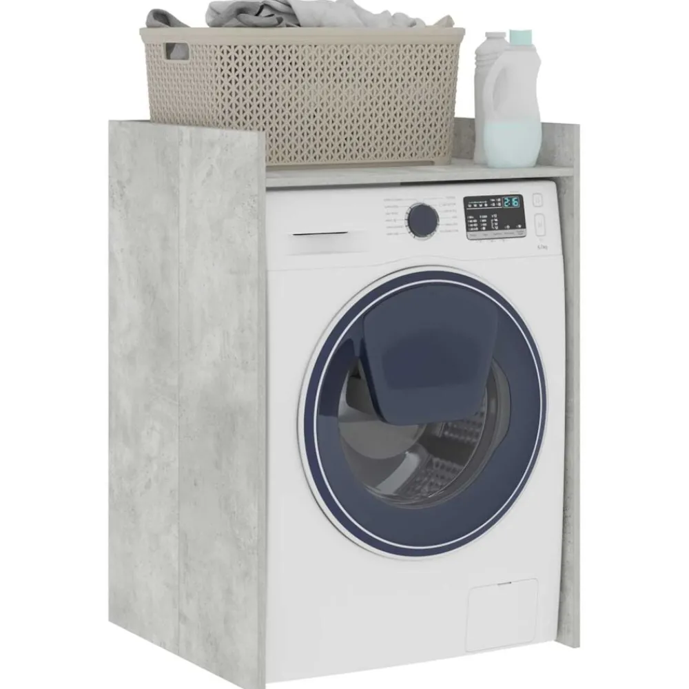 Armoires & Meubles De Rangement-vidaXL Armoire pour machine à laver Béton 67,5 x 62 x 97 cm Gris béton