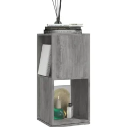 Étagères-vidaXL Armoire rotative 34,5x34,5x75,5 cm bois d'ingénierie Gris béton