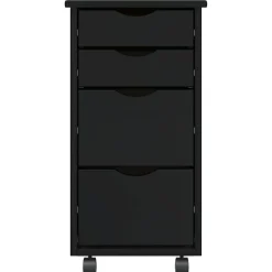 vidaXL Armoire roulante avec tiroirs MOSS bois de pin solide