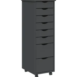 vidaXL Armoire roulante avec tiroirs MOSS bois de pin solide