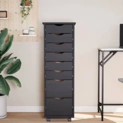 vidaXL Armoire roulante avec tiroirs MOSS bois de pin solide