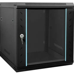 Appareils Électroniques-vidaXL Armoire réseau avec stockage 53 x 60 x 60 cm Acier Noir