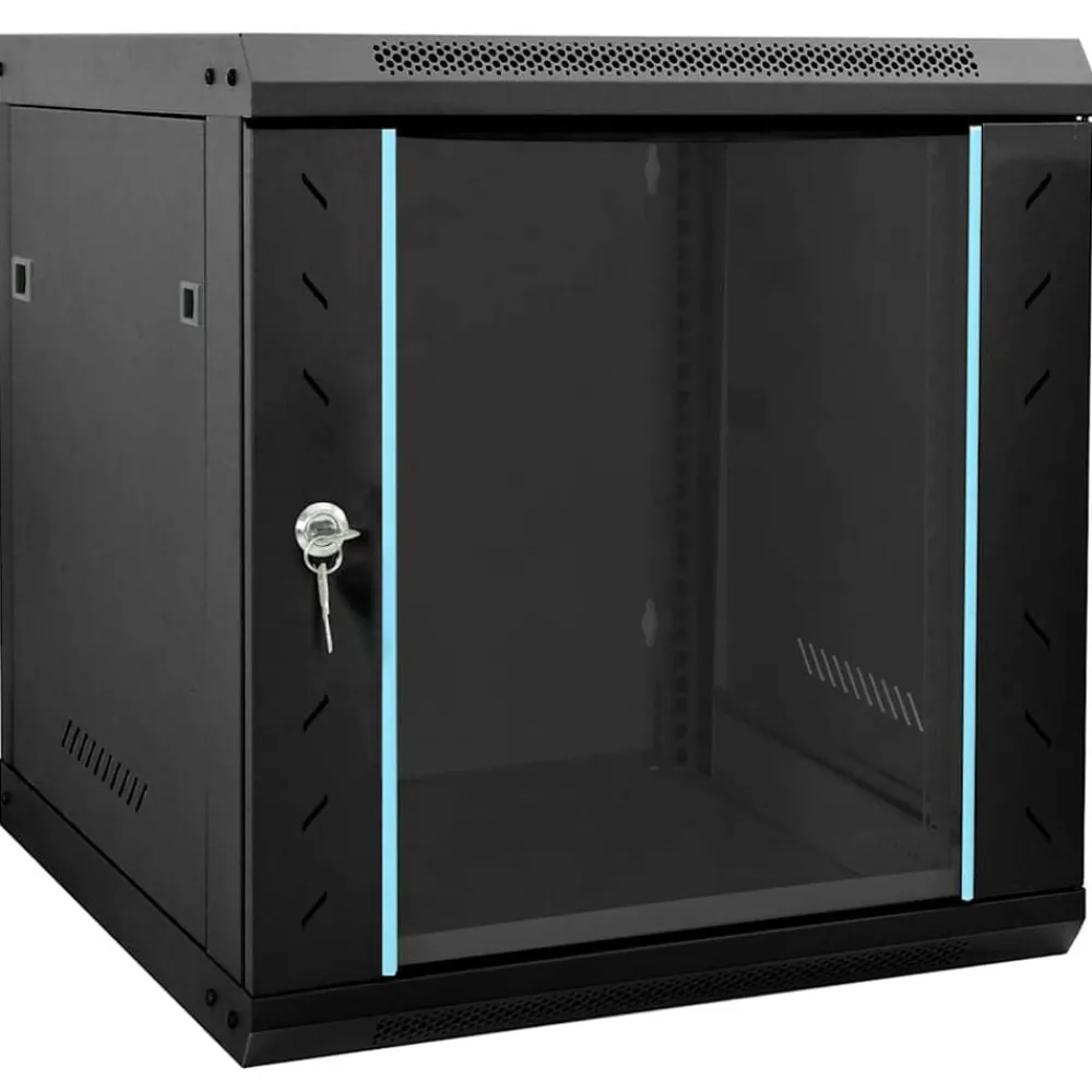 Appareils Électroniques-vidaXL Armoire réseau avec stockage 53 x 60 x 60 cm Acier Noir
