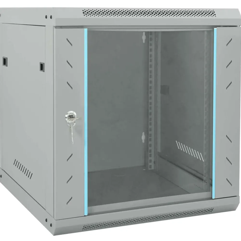 vidaXL Armoire réseau avec stockage 53 x 60 x 60 cm Acier