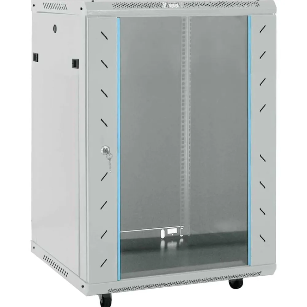 vidaXL Armoire réseau avec stockage 60 x 60 x 80 cm Acier