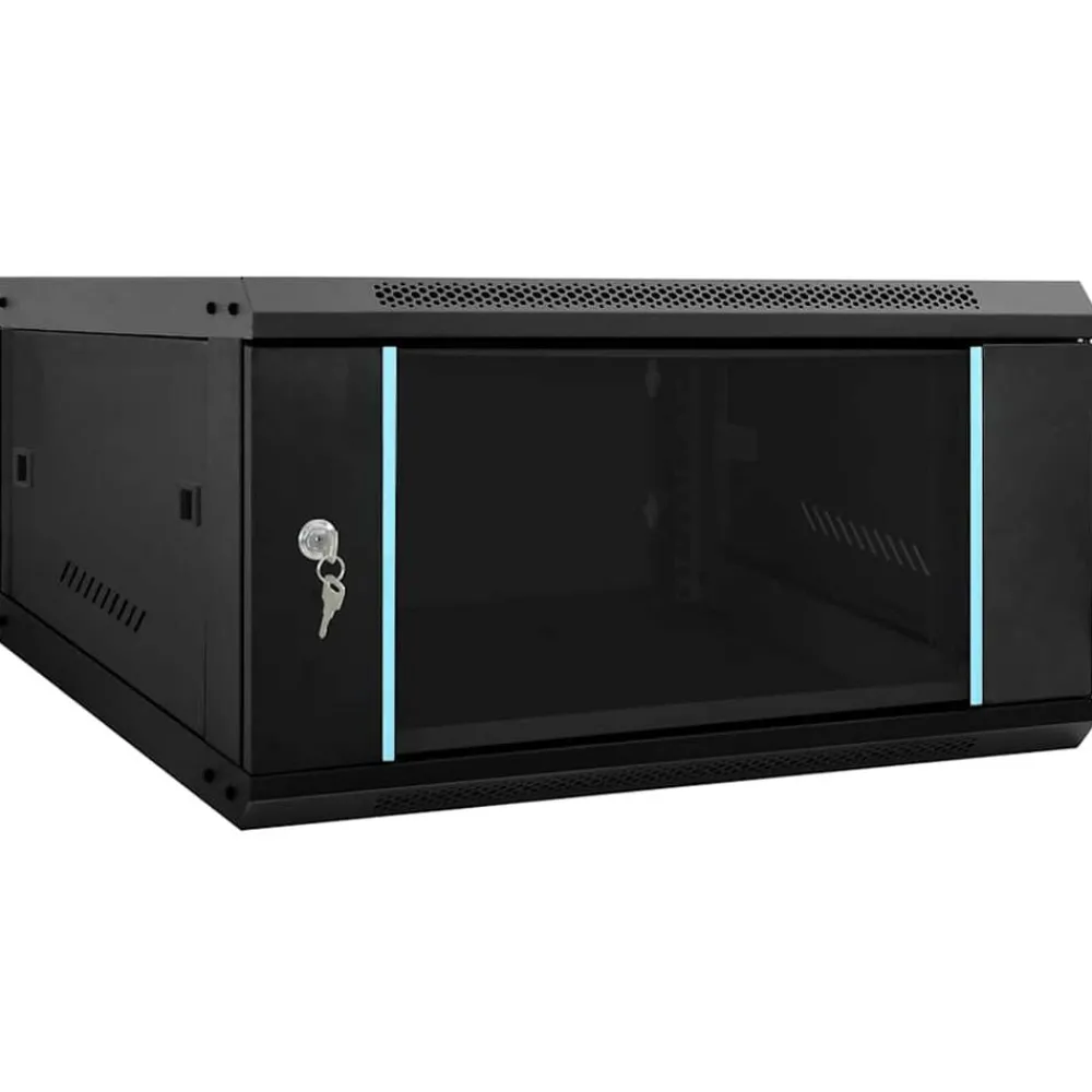 vidaXL Armoire réseau avec stockage 60 x 60 x 35 cm Acier