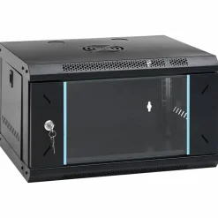 Appareils Électroniques-vidaXL Armoire réseau avec stockage 53 x 45 x 30 cm Acier Noir