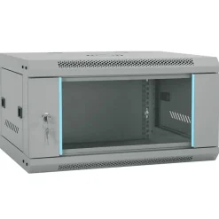 Appareils Électroniques-vidaXL Armoire réseau avec stockage 60 x 45 x 35 cm Acier Gris