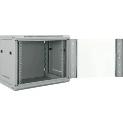 Appareils Électroniques-vidaXL Armoire réseau avec stockage 60 x 45 x 50 cm Acier Gris