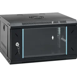 Appareils Électroniques-vidaXL Armoire réseau murale 6U 19" IP20 53 x 40 x 30 cm Noir