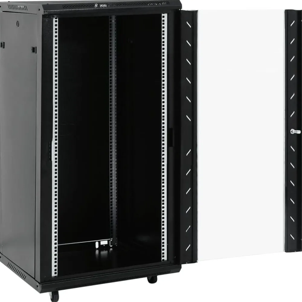 vidaXL Armoire réseau 22U avec pieds pivotants 19" IP20 60 x 60 x 120 cm