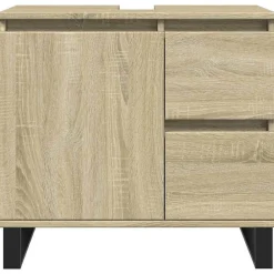 Ensembles De Meubles-vidaXL Armoire salle de bain chêne sonoma 65x33x60 cm Ch&ecirc;ne sonoma