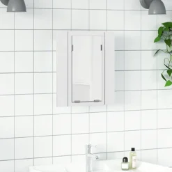 vidaXL Armoire salle de bain à miroir LED 40x12x45 cm Acrylique