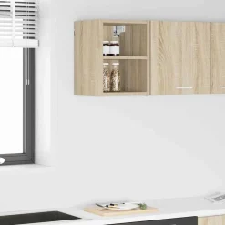 vidaXL Armoire suspendue avec stockage Chêne Sonoma 30 x 29,5 x 40 cm
