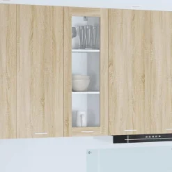 Armoires & Meubles De Rangement-vidaXL Armoire suspendue avec stockage Chêne Sonoma 40 x 31 x 100 cm Ch&ecirc;ne Sonoma