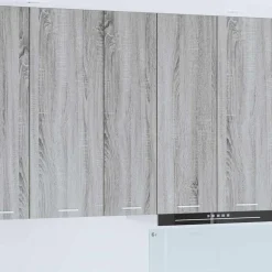 vidaXL Armoire suspendue avec stockage Gris Sonoma 30 x 31 x 100 cm
