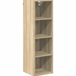 Armoires & Meubles De Rangement-vidaXL Armoire suspendue avec stockage Chêne Sonoma 30 x 29,5 x 100 cm Ch&ecirc;ne Sonoma