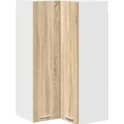 Armoires & Meubles De Rangement-vidaXL Armoire suspendue Chêne Sonoma et Blanc 57 x 57 x 100 cm Ch&ecirc;ne Sonoma