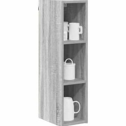 Armoires & Meubles De Rangement-vidaXL Armoire suspendue avec stockage Gris Sonoma 20 x 29,5 x 80 cm Sonoma gris