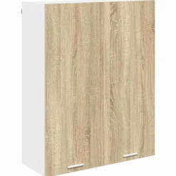 Armoires & Meubles De Rangement-vidaXL Armoire suspendue avec stockage Chêne Sonoma 80 x 31 x 100 cm Ch&ecirc;ne Sonoma