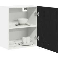 vidaXL Armoire suspendue Chêne noir 50 x 31 x 60 cm Bois d'ingénierie