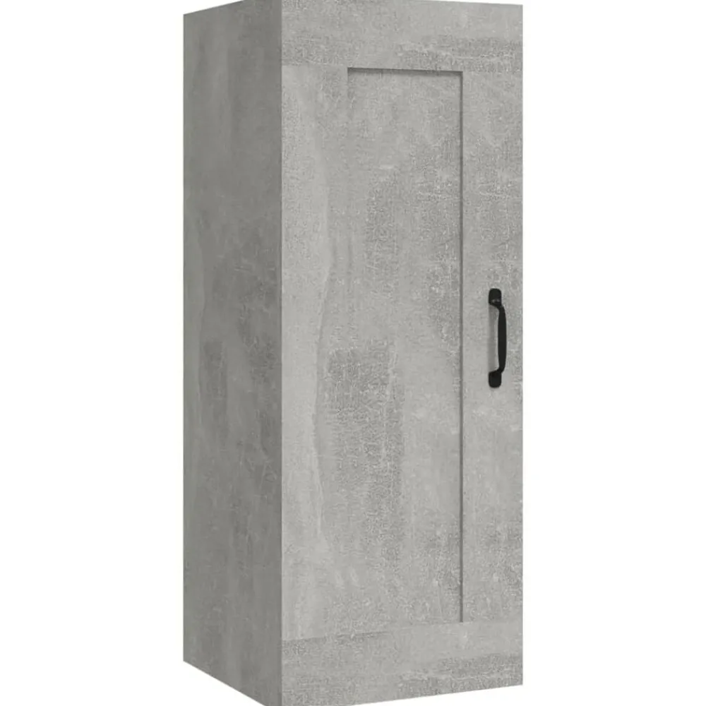 Armoires & Meubles De Rangement-vidaXL Armoire suspendue 35x34x90 cm Bois d'ingénierie Gris béton