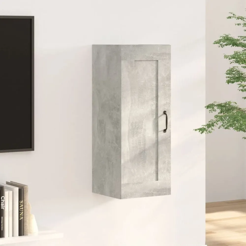 Armoires & Meubles De Rangement-vidaXL Armoire suspendue 35x34x90 cm Bois d'ingénierie Gris béton