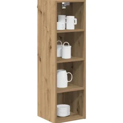 vidaXL Armoire suspendue Chêne artisanal 30 x 29,5 x 100 cm