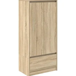 vidaXL Armoire tiroir chêne sonoma 55,5x34x119,5 cm bois d'ingénierie
