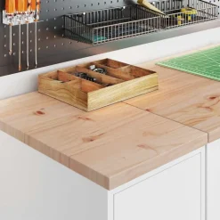 vidaXL Armoires de garage 2 pcs bois d'ingénierie