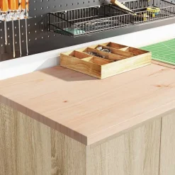 Stockage Industriel-vidaXL Armoires de garage 6 pcs chêne sonoma bois d'ingénierie Ch&ecirc;ne sonoma