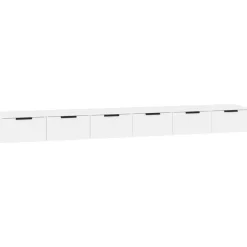 vidaXL Armoires murales 2 pcs 102x30x20 cm bois d'ingénierie