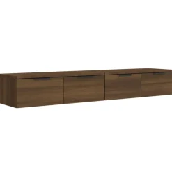 Étagères-vidaXL Armoires murales 2pcs Chêne marron 68x30x20cm Bois d'ingénierie Ch&ecirc;ne marron