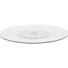 Arts De La Table & Arts Culinaires-vidaXL Assiette de service rotative Transparent 60 cm Verre trempé
