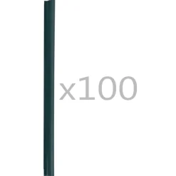 vidaXL Attaches de bande de clôture 100 pcs PVC