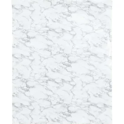 Arts & Loisirs-vidaXL Autocollant auto-adhésif pour meuble marbré 90x500 cm PVC Blanc