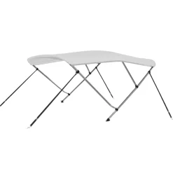 Pièces Détachées Pour Véhicules-vidaXL Auvent bimini à 3 arceaux 183x140x137 cm Blanc