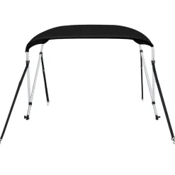 Pièces Détachées Pour Véhicules-vidaXL Auvent bimini à 2 arceaux 150x120x110 cm Noir