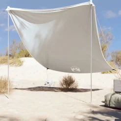 vidaXL Auvent de plage avec ancres de sable 214x236 cm