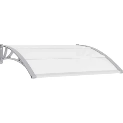 vidaXL Auvent de porte Gris 120 x 100 cm PC