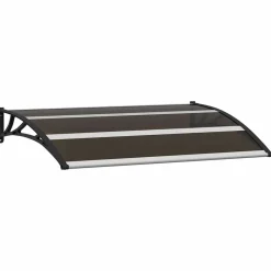 vidaXL Auvent de porte 120x75 cm PC