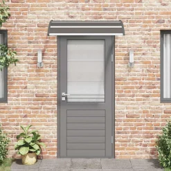 vidaXL Auvent de porte 120x75 cm PC