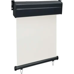 vidaXL Auvent latéral de balcon 65x250 cm Crème