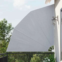 Pelouses & Jardins-vidaXL Auvent latéral pliable de balcon 210 x 210 cm Gris