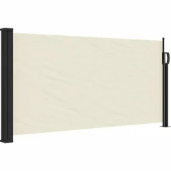vidaXL Auvent latéral rétractable crème 100x300 cm