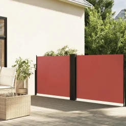 Pelouses & Jardins-vidaXL Auvent latéral rétractable terre cuite 100x600 cm Couleur terre cuite