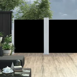 Pelouses & Jardins-vidaXL Auvent latéral rétractable 120 x 600 cm Marron