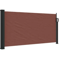 Pelouses & Jardins-vidaXL Auvent latéral rétractable 100x300 cm Marron