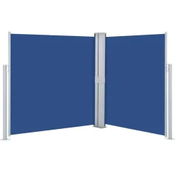 Pelouses & Jardins-vidaXL Auvent latéral rétractable 140 x 600 cm Bleu